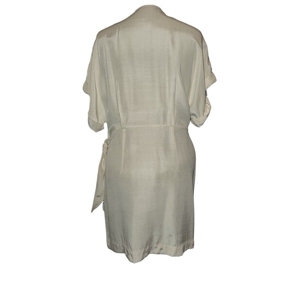 & Other Stories Quiet Luxury Minimalist Career Relaxed Wrap Mini Dress Size 10 - Picture 7 of 7